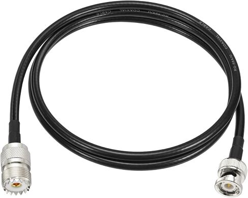Eightwood UHF Female SO239 to BNC Male RG58 Antenna Jumper Cable 3 Feet in Kuwait