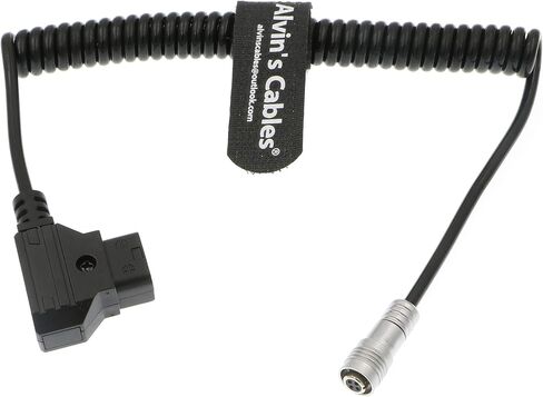 Alvin's Cables Portkeys BM5 BM7 Monitor Power Cable 4 Pin Female Right Angle to D-Tap in Saudi Arabia