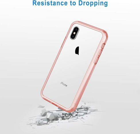 حافظة JETech لهاتف iPhone Xs وiPhone X 5.8 بوصة، غطاء ممتص للصدمات غير أصفر اللون، ظهر شفاف مضاد للخدش (شفاف) in Kuwait