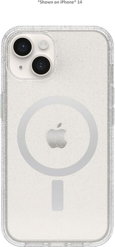 حافظة OtterBox IPhone 15 Plus وIPhone 14 Plus Symmetry Series الشفافة - (شفاف)، يتم تثبيتها على MagSafe، أنيقة للغاية، حواف مرتفعة تحمي الكاميرا والشاشة in Saudi Arabia
