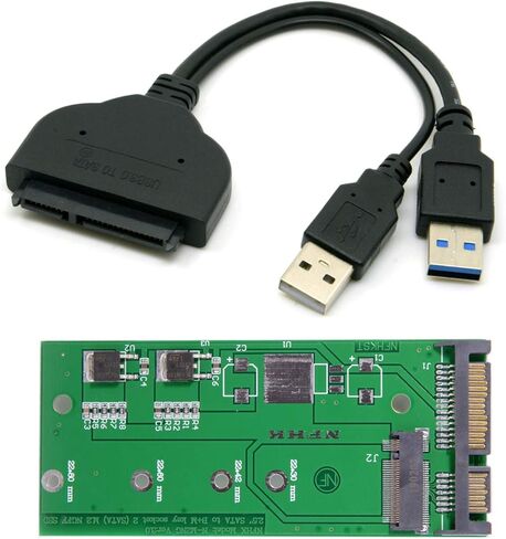قرص SSD USB 3.0 إلى SATA 2.5 بوصة من Chenyang ومحول M.2 NGFF B+M-Key SSD محول PCBA لـ 2230-2280 M2 SSD in Kuwait