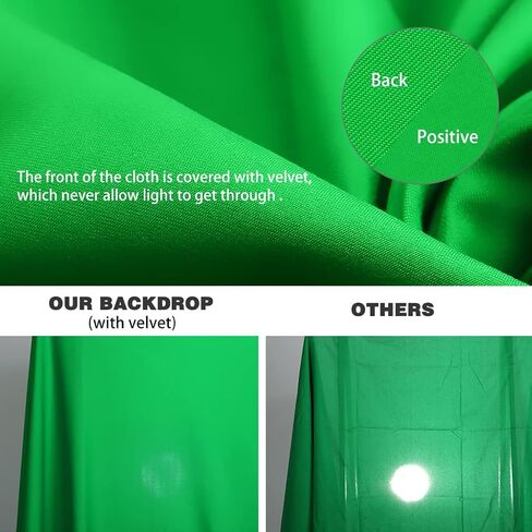 10X20ft Black Photo Backdrops for Photography, LCUIRC Two Rod Pocket Backdrops Curtain for Parties, Polyester Fabric Background with 4 Clamps for Product Protrait Photoshoot or Parties Decoration in Saudi Arabia