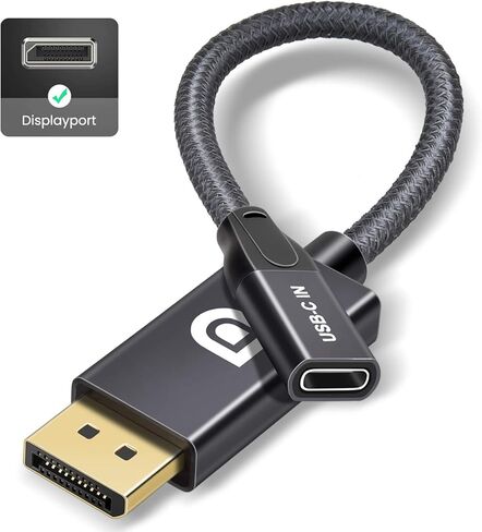 محول كابل USB C أنثى إلى DisplayPort ذكر، مدخل USB من النوع C 3.1 إلى محول DP Ouput، محول USBC Thunderbolt 3 بدقة 4K 60 هرتز لجهاز MacBook Pro الجديد، وMac Air، وChromebook Pixel والمزيد in Kuwait