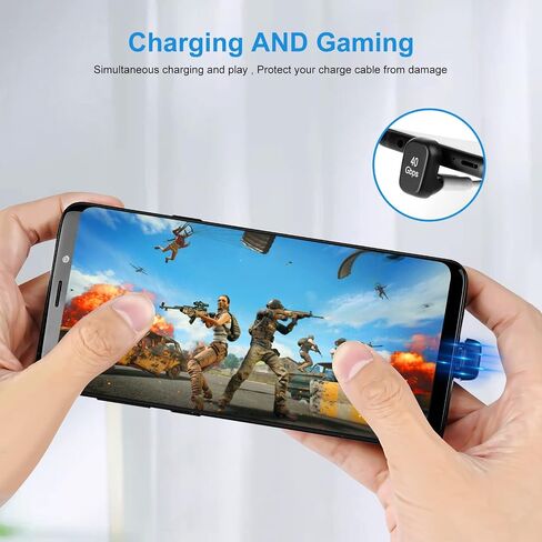 USB C 180 Degree Angled Adapter, U-Shaped USB-C 4.0 Male to Female Adapters, Type-C 40Gbps Angled Data Transfer Connector Compatible for Samsung, MacBook and More in Kuwait