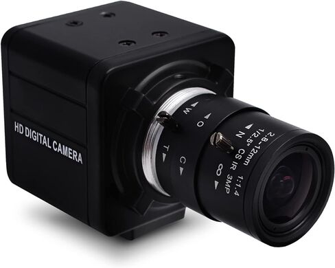 SVPRO 4K Ultra HD Webcam USB Digital Industrial Camera with CS Mount 5-50mm Telephoto Zoom Manual Lens UVC Free Drive,10X Optical Zoom Video Camera with Sony IMX317 Sensor in Kuwait
