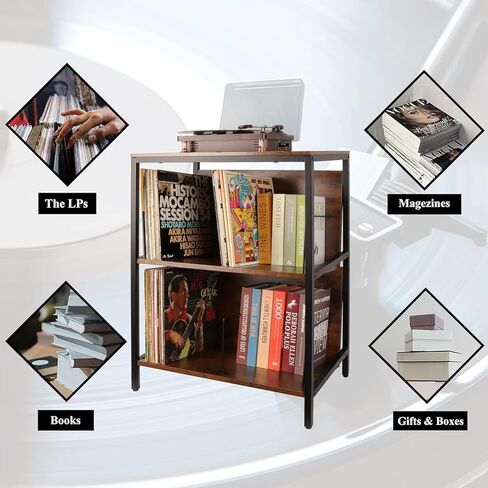 حامل مشغل اسطوانات من الفينيل على شكل حرف V لتخزين الاسطوانات وحامل مشغل اسطوانات وطاولة وخزانة كتب للالبومات ال بي in Kuwait