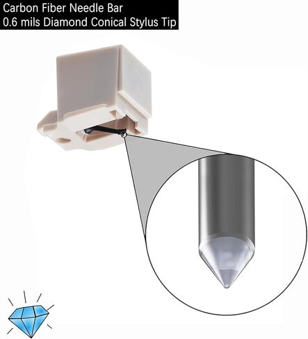 قلم بديل ATN3600L، إبر مشغل تسجيل متوافقة مع الأقراص الدوارة Audio-Technica At-lp60 (عبوة من 2) in Kuwait