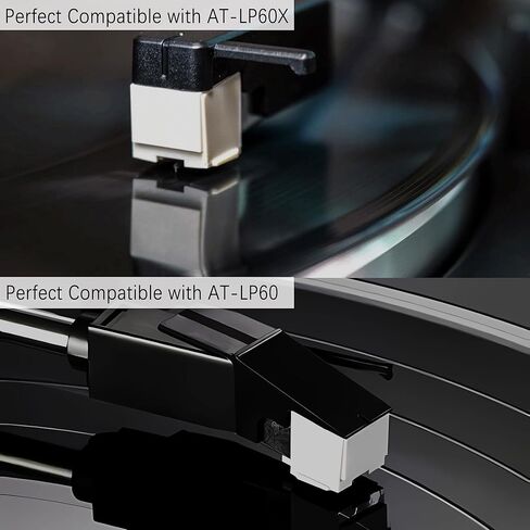 قلم بديل ATN3600L، إبر مشغل تسجيل متوافقة مع الأقراص الدوارة Audio-Technica At-lp60 (عبوة من 2) in Kuwait