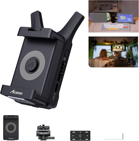 جهاز إرسال الفيديو اللاسلكي ACCSOON CineView Nano 1080p 60fps ≥0.06s زمن الوصول 500 قدم يصل إلى 4 أجهزة مراقبة in Kuwait