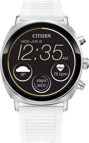Citizen CZ Smart PQ2 41MM Unisex Smartwatch with YouQ App with IBM Watson® AI and NASA research, Wear OS by Google, HR, GPS, Fitness Tracker, Amazon Alexa™, iPhone Android Compatible, IPX6 Rating in Saudi Arabia