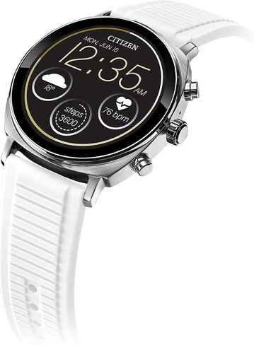 Citizen CZ Smart PQ2 41MM Unisex Smartwatch with YouQ App with IBM Watson® AI and NASA research, Wear OS by Google, HR, GPS, Fitness Tracker, Amazon Alexa™, iPhone Android Compatible, IPX6 Rating in Saudi Arabia