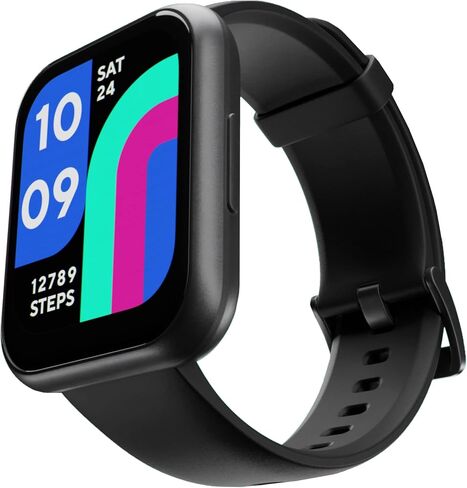 WYZE Smart Watch 47mm, 1.75" Touch Screen Aluminum Smartwatch for Android and iOS Phones Fitness Tracker with Heart Rate, Blood Oxygen/Sleep Monitor, IP68 Waterproof Watch, Black (Renewed) in Saudi Arabia