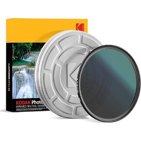 فلتر KODAK IR ذو الكثافة المحايدة ND16 يوقف التعرض الزائد ويقلل من عمق المجال ويلتقط الحركة ويقلل من الأشعة تحت الحمراء لدقة اللون، نحيف، زجاج نانو متعدد الطبقات 16 طبقة مع دليل صغير | 49 ملم in Kuwait
