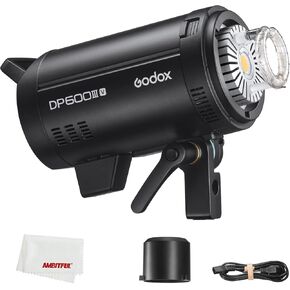 Godox DP600IIIV DP600III V 600W Studio Strobe Flash,5800K±200K,GN58,2.4G Wireless System, Clear LCD Panel,with LED Modeling Lamp, Bowens Mount Monolight for Photography Lighting Flashligh in Kuwait