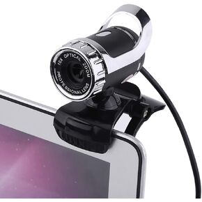 Webcam 480P, Clip on PC Camera, Built in Microphone,12.0M Pixels, 360° Rotating for Computer Laptop Desktop, Plug and Play for YouTube Video Broadcasting, Compatible with Windows