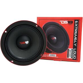 DS18 6XL600-4 XL 6.5" Mid-Range Loudspeaker 300 Watts RMS, 600 Watts Max Power, 4-Ohm, Pro Car Audio Speakers 6.5 inches, Great for Car/Truck Stereo Sound System - 1 Speaker