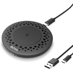 BOYA Blobby USB Conference Microphone,Desktop Computer Microphone with Wireless Charger, Omnidirectional Condenser PC Mic for Video Conference Online Class Skype Chatting Zoom Recording(Windows/MacOS) in Kuwait