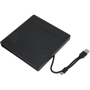 Sanpyl External CD DVD Drive, 5Gbps Portable Optical Drive USB C Burner, USB3.0 USB2.0 ROM Rewriter Writer Duplicator, for Win xp, for Win 2003,for Win7, for Win 8, for Win 10, for Vista, in Saudi Arabia