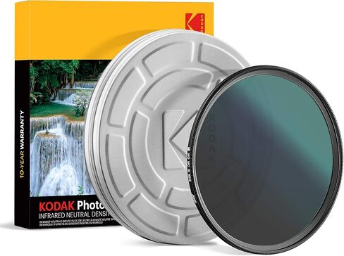 فلتر KODAK IR ذو الكثافة المحايدة ND16 يوقف التعرض الزائد ويقلل من عمق المجال ويلتقط الحركة ويقلل من الأشعة تحت الحمراء لدقة اللون، نحيف، زجاج نانو متعدد الطبقات 16 طبقة مع دليل صغير | 49 ملم in Kuwait