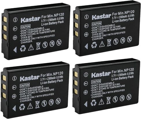 Kastar 1-Pack Rechargeable Battery Replacement for Minolta NP-120 NP120 Battery, Minolta MN35Z 20MP 35X Bridge Digital Camera in Saudi Arabia