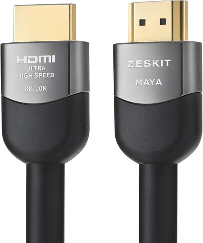 Zeskit Maya 2.1 HDMI Cable 10+ft 4m CL3 In Wall, 4K120 8K 48Gbps Gaming eARC Ethernet, Certified Ultra High Speed HDR VRR HDCP 2.2 2.3 Compatible with Dolby Vision Atmos Soundbar RTX Apple TV Xbox PS5 in Saudi Arabia