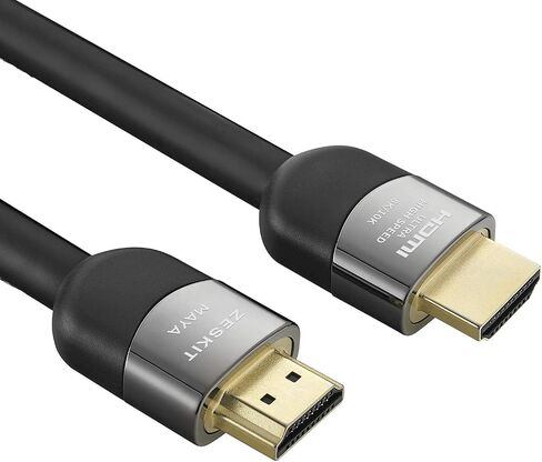 Zeskit Maya 2.1 HDMI Cable 10+ft 4m CL3 In Wall, 4K120 8K 48Gbps Gaming eARC Ethernet, Certified Ultra High Speed HDR VRR HDCP 2.2 2.3 Compatible with Dolby Vision Atmos Soundbar RTX Apple TV Xbox PS5 in Saudi Arabia