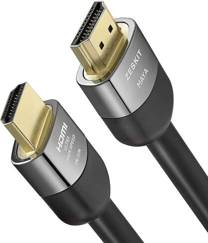 Zeskit Maya 2.1 HDMI Cable 10+ft 4m CL3 In Wall, 4K120 8K 48Gbps Gaming eARC Ethernet, Certified Ultra High Speed HDR VRR HDCP 2.2 2.3 Compatible with Dolby Vision Atmos Soundbar RTX Apple TV Xbox PS5 in Saudi Arabia