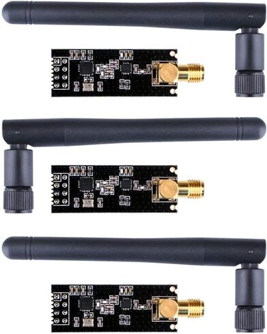3 قطع وحدة استقبال لاسلكية، وحدة استقبال موجات الراديون، 2.4 جيجا 1100 متر NRF24L01+PA+LNA SMA هوائي لراسبيري بي أردوينو KY67 in Saudi Arabia