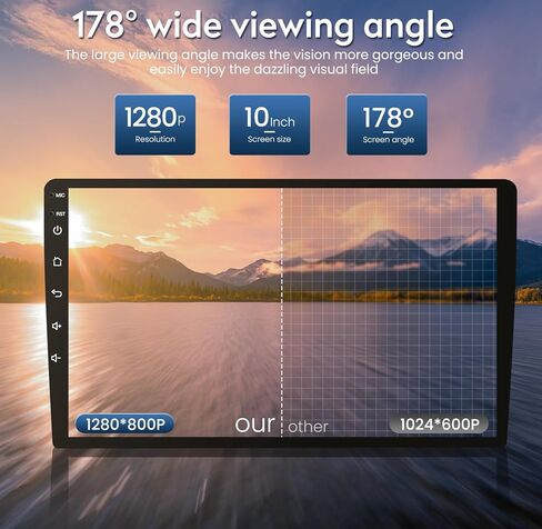 راديو سيارة Android 11 2G+32G لسيارة Jeep Patriot Compass 2010-2016، شاشة لمس IPS 1280x800 10.1 بوصة مع Carplay لاسلكي وAndroid Auto، مع GPS 5.0 Bluetooth SWC WiFi DSP لراديو Jeep Patriot in Kuwait