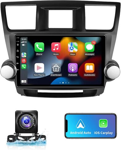 10.1 بوصة 4+32 جيجابايت راديو السيارة ستيريو لتويوتا هايلاندر 2008-2014 أندرويد 13 كاربلاي أندرويد شاشة تعمل باللمس مع نظام تحديد المواقع 48EQ النسخ المتطابق الخلفي 1080P SWC (مع نظام JBL) in Kuwait