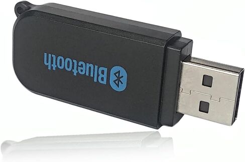 مستقبل بلوتوث يو اس بي من كيو اوفوين، محول صوت لاسلكي مجموعة سيارة مستقبل موسيقى بلوتوث نظام صوت سيارة منزلي/سيارة، جهاز محمول للسبور، (Aux in) مع كابل 3.5 مم in Kuwait