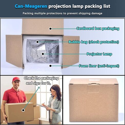 CAN-MEAGEREN Replacement Projector Lamp Module for EPSON ELPLP96 V13H010L96 Home Cinema Pro ex7260 EX9210 1266 2247U 2142W W39 109W in Kuwait