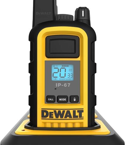 DEWALT DXFRS300 1 Watt Heavy Duty Walkie Talkies - Waterproof, Shock Resistant, Long Range & Rechargeable Two-Way Radio with VOX (2 Pack) in Saudi Arabia