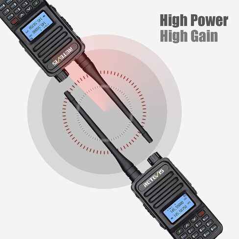 Retevis RT85 Walkie Talkies Long Range, Dual Band 200 Channels High Power 2 Way Radios, DTMF Remote Stun ANI Handheld Two Way Radio Rechargeable, for Hiking Hunt(2 Pack) in Kuwait