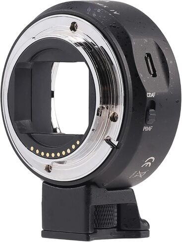 FocusFoto Electronic Full Frame Auto Focus Adapter Ring for Canon EOS EF EF-S Lens Compatible with Sony E Mount NEX-7 6 5 A7 A7S A7R II Camera Body (EOS-NEX IV) in Saudi Arabia