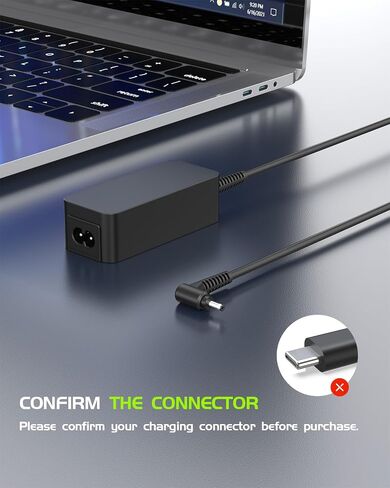 شاحن تيار متردد مناسب لجهاز Samsung Galaxy Book Flex 2 Alpha - (متوافق مع الكمبيوتر المحمول NP730QDA) (مع شهادة السلامة UL) in Kuwait