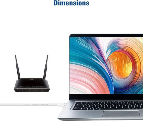 كابل iwillink Cat6 Ethernet بطول 5 أقدام (5 حزم)، يدعم سلك توصيل شبكة POE عالي السرعة Cat6 Cat 5e Cat 5 - RJ45، مجدولة، UTP، POE، سلك نحاسي عاري نقي، 26AWG - أسود in Kuwait