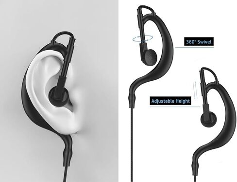 NEWASHAN Headset Earpiece with Mic PTT for Uniden 2 Way VHF Marine Radio Atlantis 250 260 275 290 295 Voyager MHS125 MHS126 MHS235 MHS245 MHS350 UH07 UH075 UH076 UH078 1-pin in Saudi Arabia