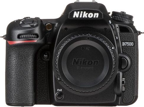 Nikon D7500 20.9MP DSLR Digital Camera (Body Only) (1581) Deluxe Bundle Kit with Sandisk 64GB SD Card + Large Camera Gadget Bag + Spare EN-EL15 Battery + Camera Cleaning Kit + More in Saudi Arabia