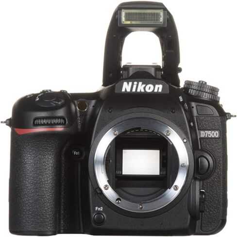 Nikon D7500 20.9MP DSLR Digital Camera (Body Only) (1581) Deluxe Bundle Kit with Sandisk 64GB SD Card + Large Camera Gadget Bag + Spare EN-EL15 Battery + Camera Cleaning Kit + More in Saudi Arabia