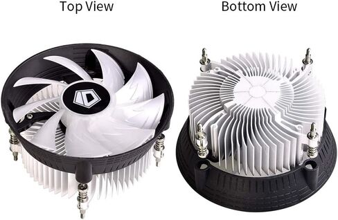 اي دي - كولنج اضاءة LED بالوان قوس قزح DK-03i، لمبرد وحدة المعالجة المركزية انتل LGA1150/1151/1155/1156 بقدرة 100 واط، مروحة بي دبليو ام بتدفق هواء كبير 120 ملم ومشتت حراري الومنيوم عالي الاداء in Kuwait