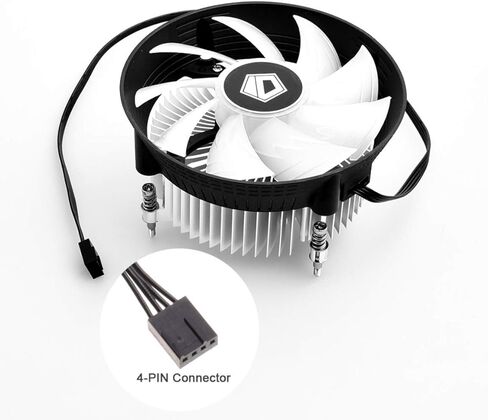 اي دي - كولنج اضاءة LED بالوان قوس قزح DK-03i، لمبرد وحدة المعالجة المركزية انتل LGA1150/1151/1155/1156 بقدرة 100 واط، مروحة بي دبليو ام بتدفق هواء كبير 120 ملم ومشتت حراري الومنيوم عالي الاداء in Kuwait