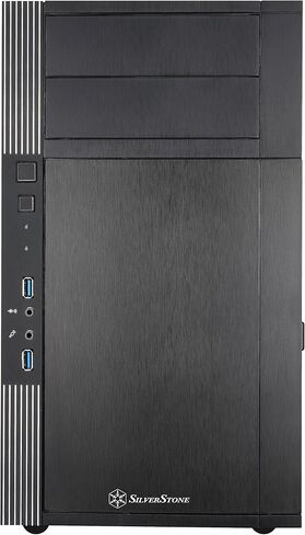 SilverStone Technology Precision PS07 Micro-ATX case with Aluminum Accent Black, SST-PS07B in Saudi Arabia