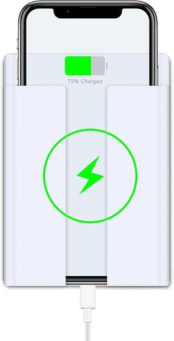 LANBON P2 Wireless Charger Wall Mount for Bedside/Sofa/Desktop/Garage/Kitchen,15W Fast Charging Station Wall Phone Holder Compatible with iPhone,Samsung,Android,Qi-Enabled Wireless Charge Phone in Saudi Arabia