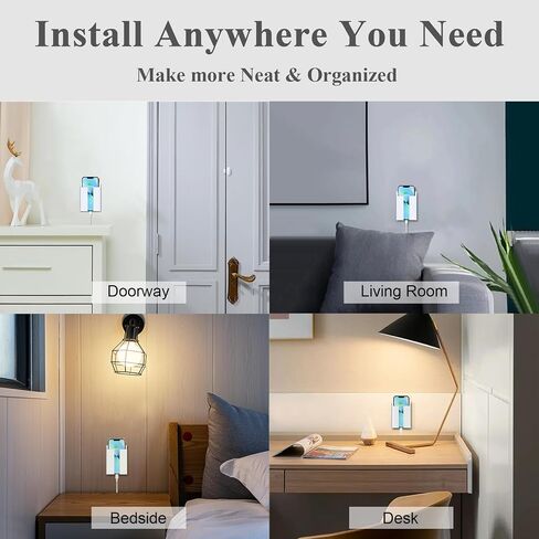 LANBON P2 Wireless Charger Wall Mount for Bedside/Sofa/Desktop/Garage/Kitchen,15W Fast Charging Station Wall Phone Holder Compatible with iPhone,Samsung,Android,Qi-Enabled Wireless Charge Phone in Saudi Arabia