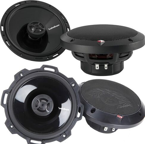 2 Pairs of Rockford Fosgate Punch P1650 220W Max (110W Rms) 6.5" 2-Way P1 Punch Series Coaxial Speakers W/Pei Dome Tweeter in Kuwait