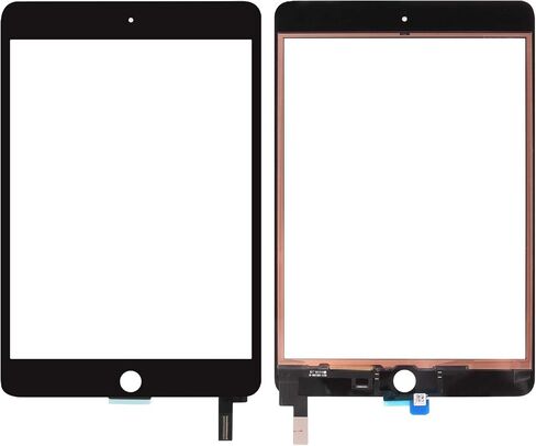 Screen Replacement for iPad Mini 4 7.9" A1538 A1550 Touch Screen Digitizer Glass Lens Panel Replacement Parts Kits with Tempered Glass +Free Tools(Without Home Button,LCD not Include). (Black) in Saudi Arabia