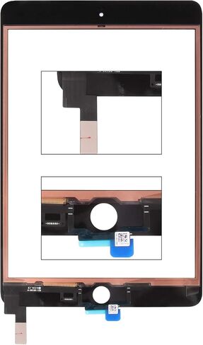 Screen Replacement for iPad Mini 4 7.9" A1538 A1550 Touch Screen Digitizer Glass Lens Panel Replacement Parts Kits with Tempered Glass +Free Tools(Without Home Button,LCD not Include). (Black) in Saudi Arabia