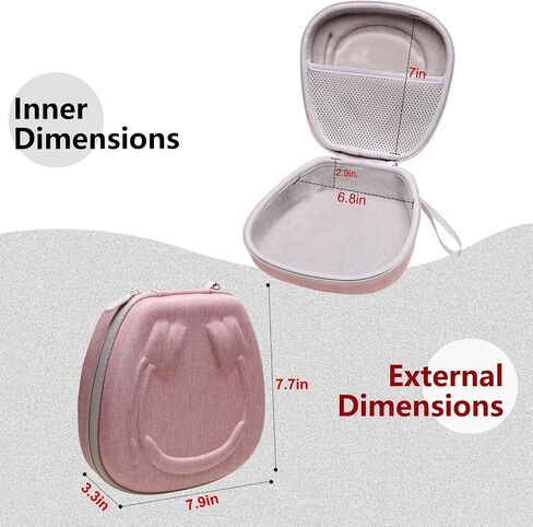 Headset Headphone Case Compatible with Logitech H390, H430, H570e, Zone 300, Zone 301 or JLab Go Work, JIAMQISHI, EAGLEND Headset, Black+Gray(Case Only) in Kuwait