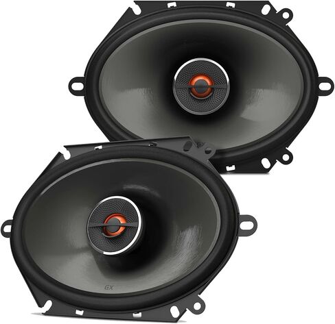 JBL مكبر صوت محوري للسيارة من سلسلة جي اكس ثنائي الاتجاه GX862 مقاس 6 انش × 8 انش، اسود in Saudi Arabia